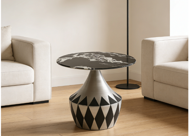 The Timeless Charm of the Modern Metal Frame End Table/modern metal frame end table