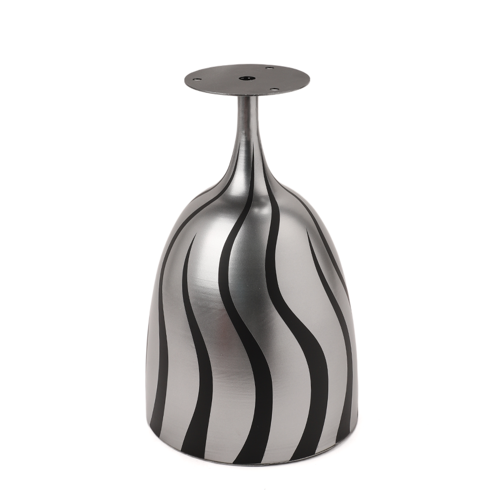 Modern metallic side table - marble texture 2