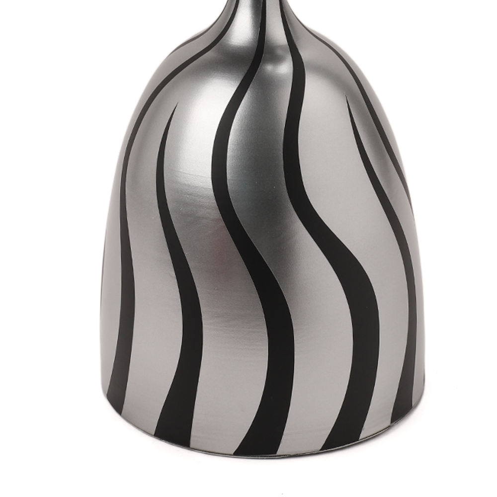 Modern metallic side table - marble texture 2