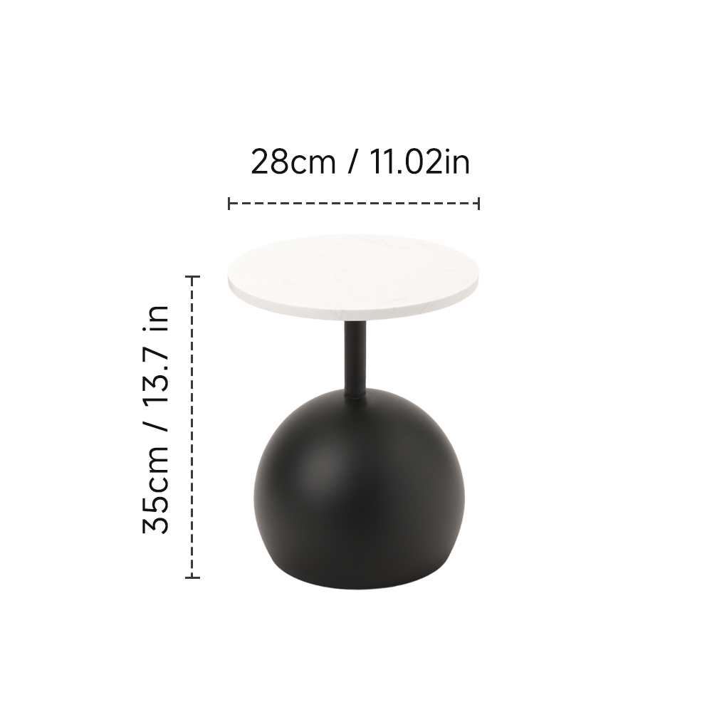 Modern Minimalist Coffee Table-Black and white