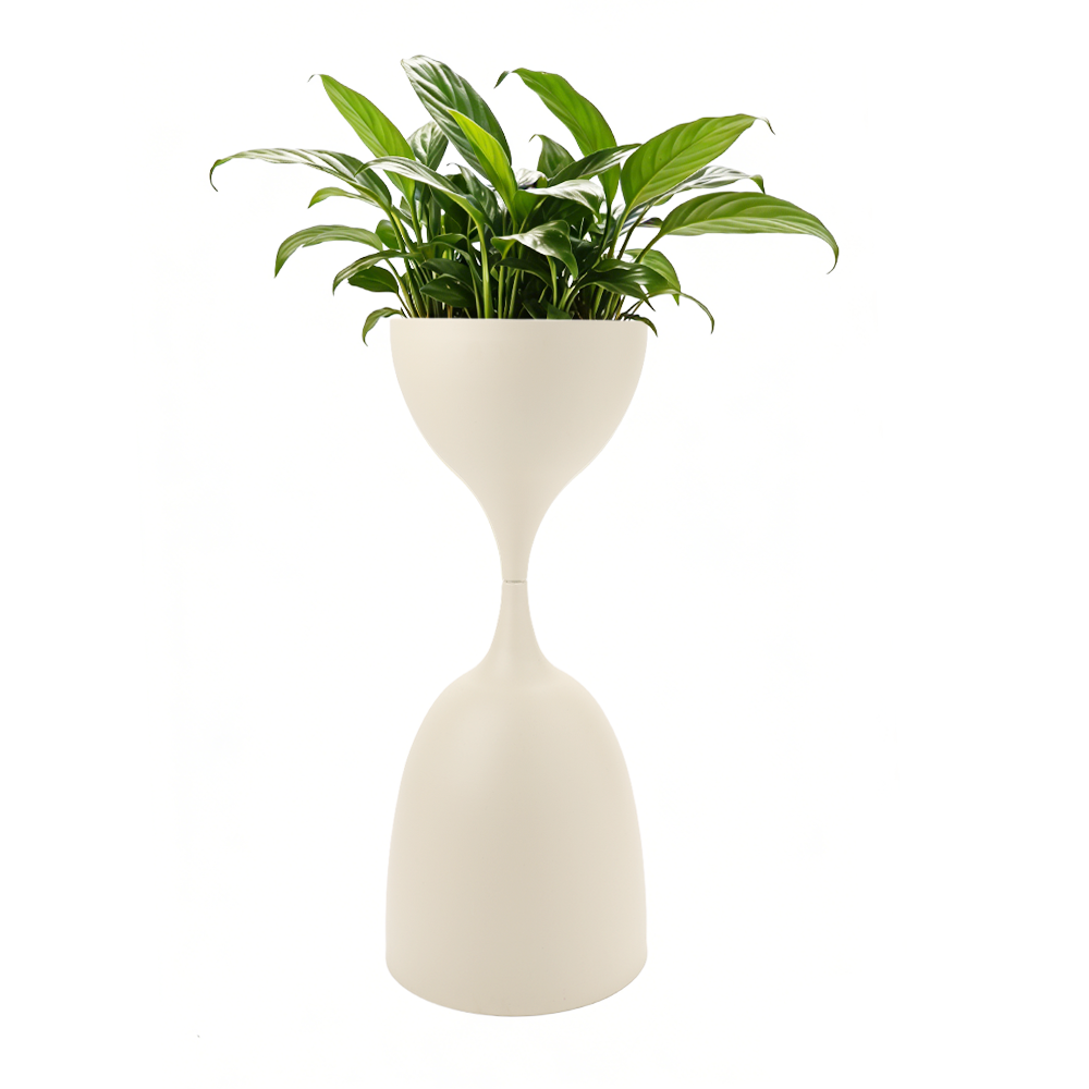 Creamy Vibe| Modern Floor Plant Stand | Special Baking Finish|Cream Color