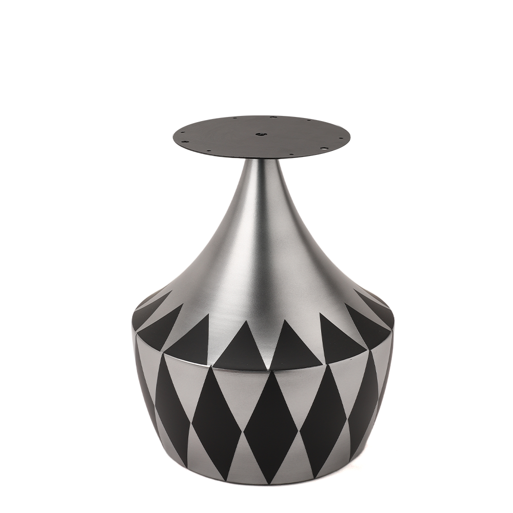 Modern metallic coffee table - marble texture 3