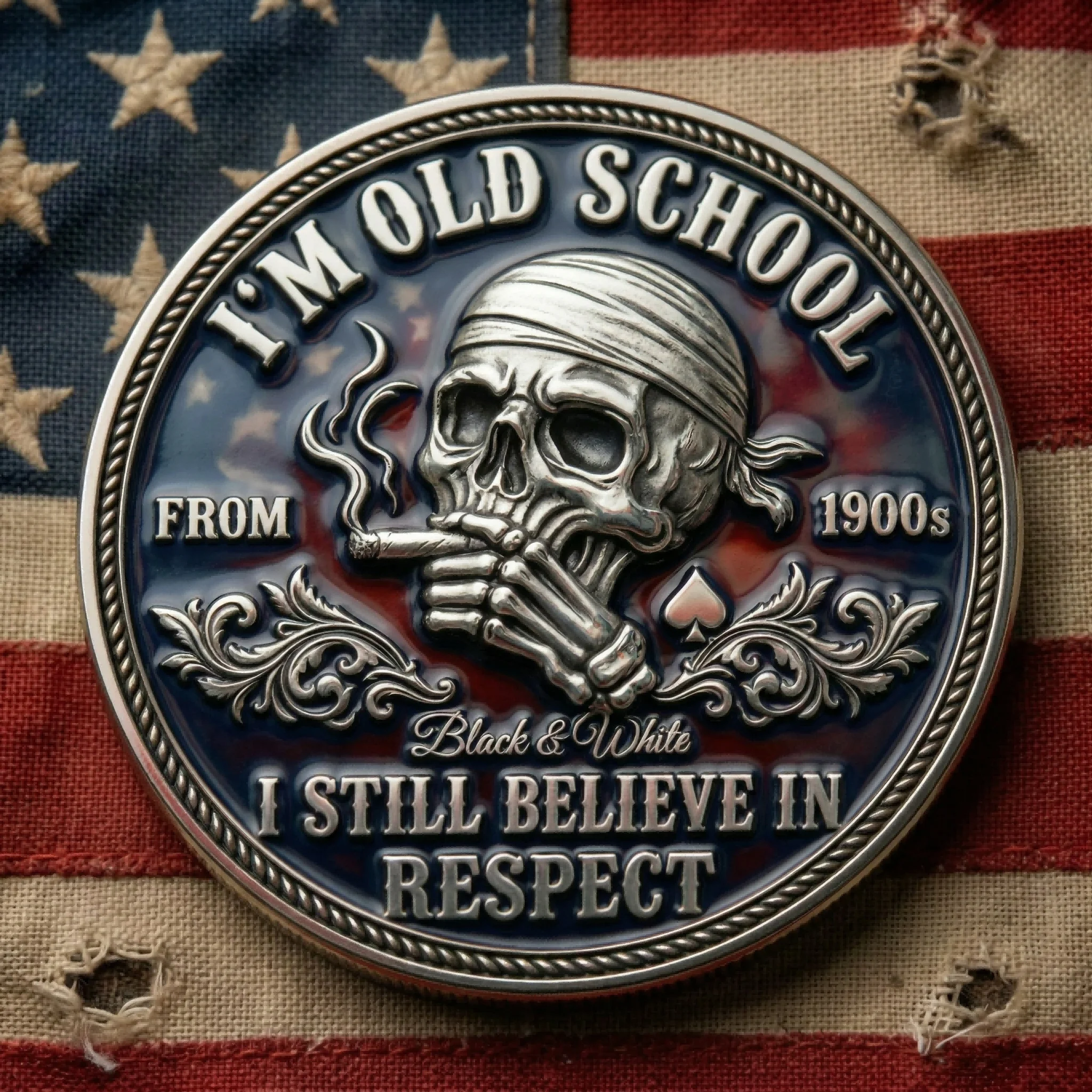 ⚡️Last Day 49% OFF - Old School Attitude Commemorative Coin 💀