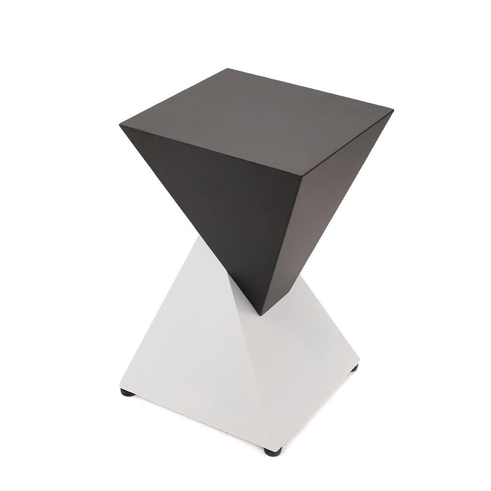 Dual Utopia – Sharp Edge| End Table |Special Lacquered Iron Finish
