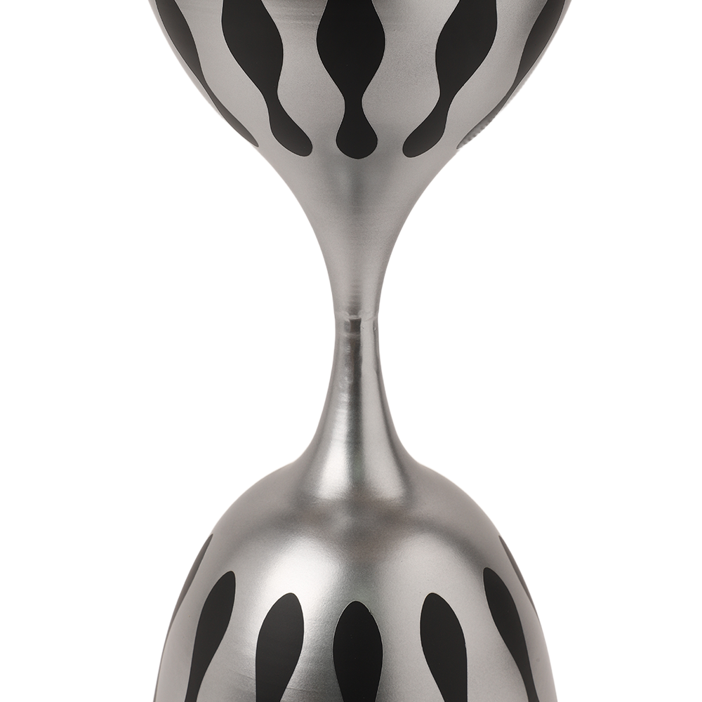 Modern metallic coffee table - marble texture 4