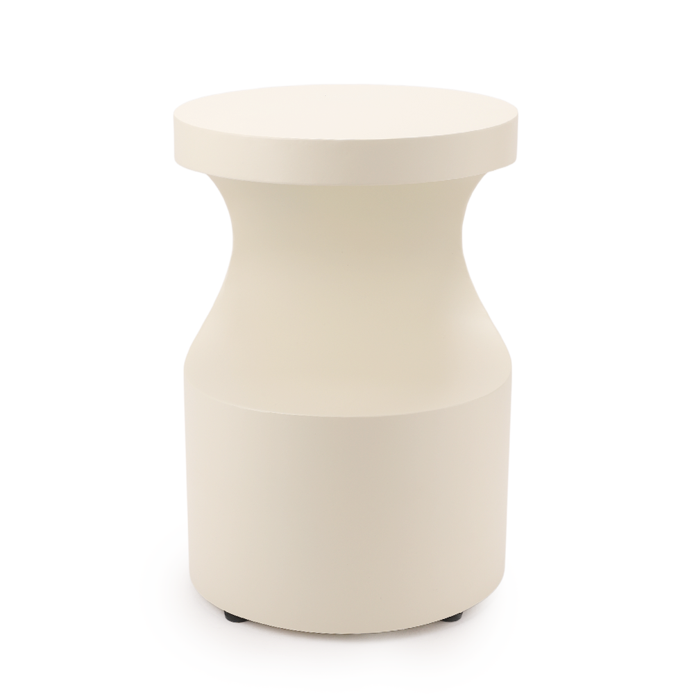 Modern minimalist side table-Off White