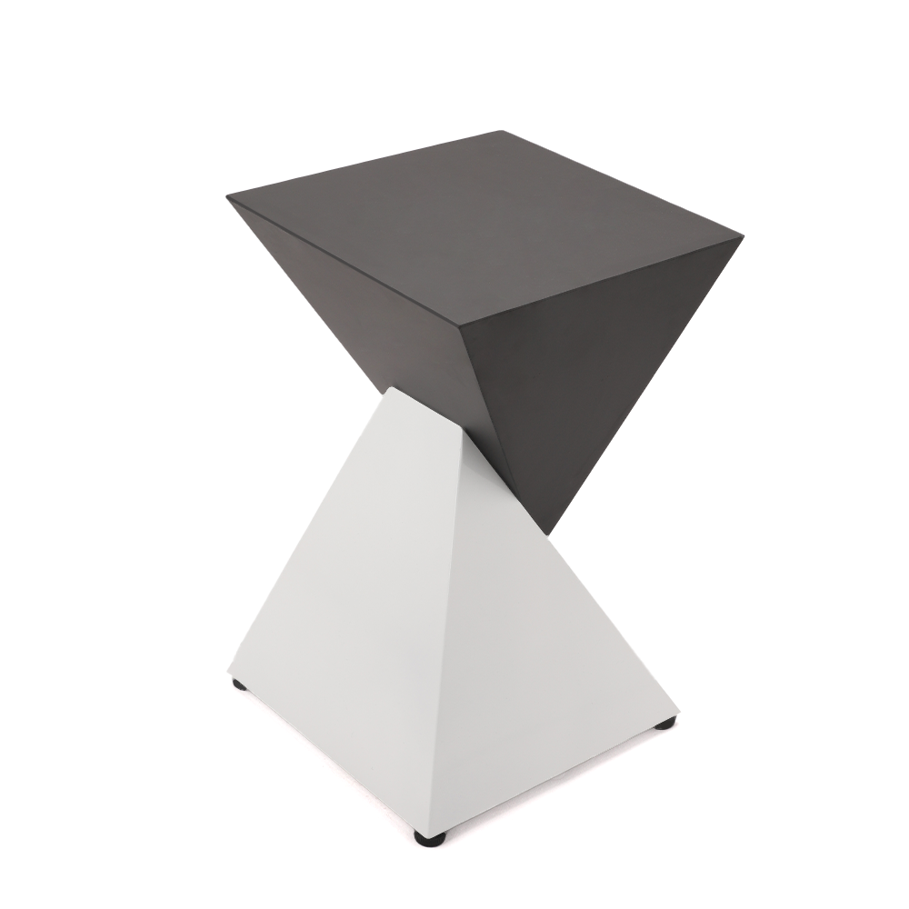 Dual Utopia – Sharp Edge| End Table |Special Lacquered Iron Finish