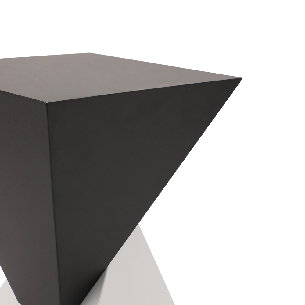 Dual Utopia – Sharp Edge| End Table |Special Lacquered Iron Finish