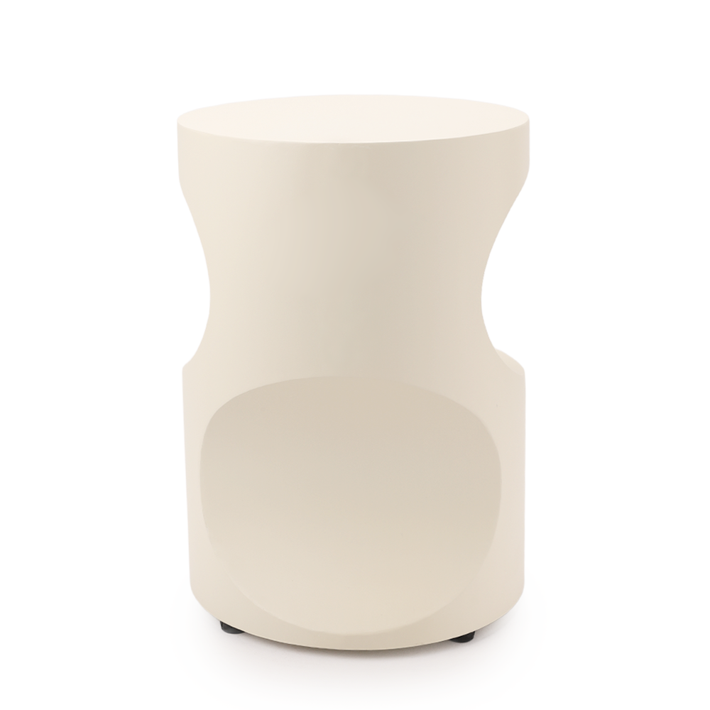 Modern minimalist side table-Off White