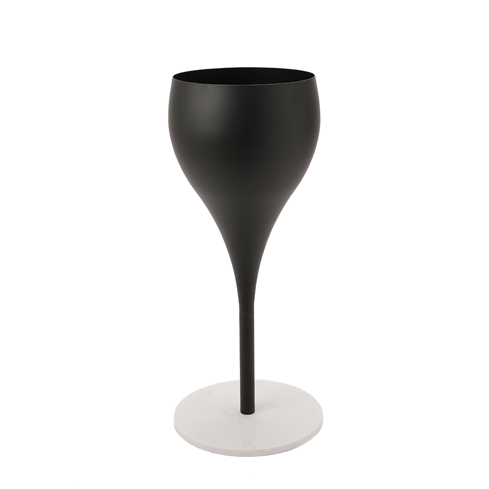 Pure Utopia |Metal Plant Stand | Special Lacquered |Black & White Finish
