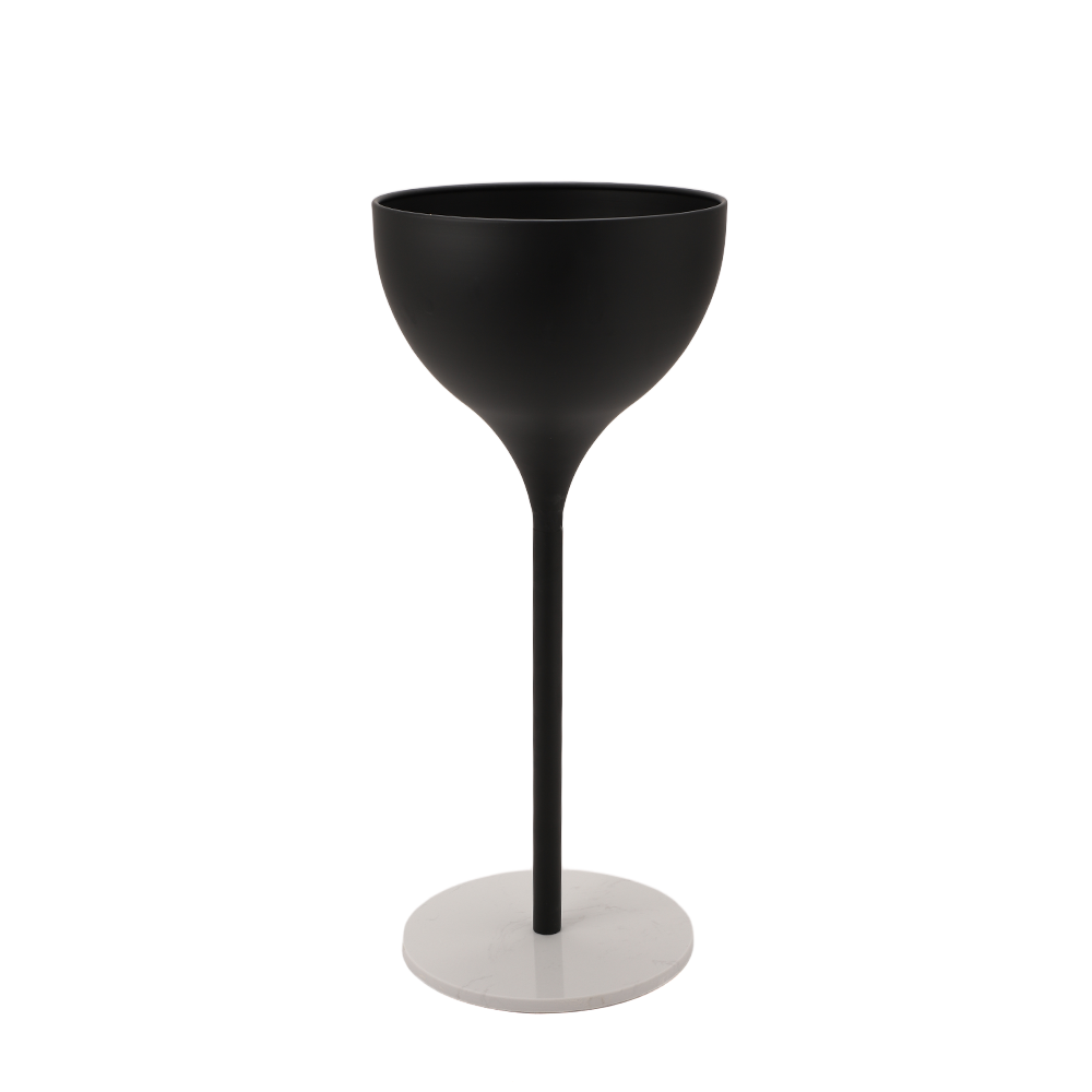 Pure Utopia| Metal Plant Stand| Special Lacquered |Black & White Finish
