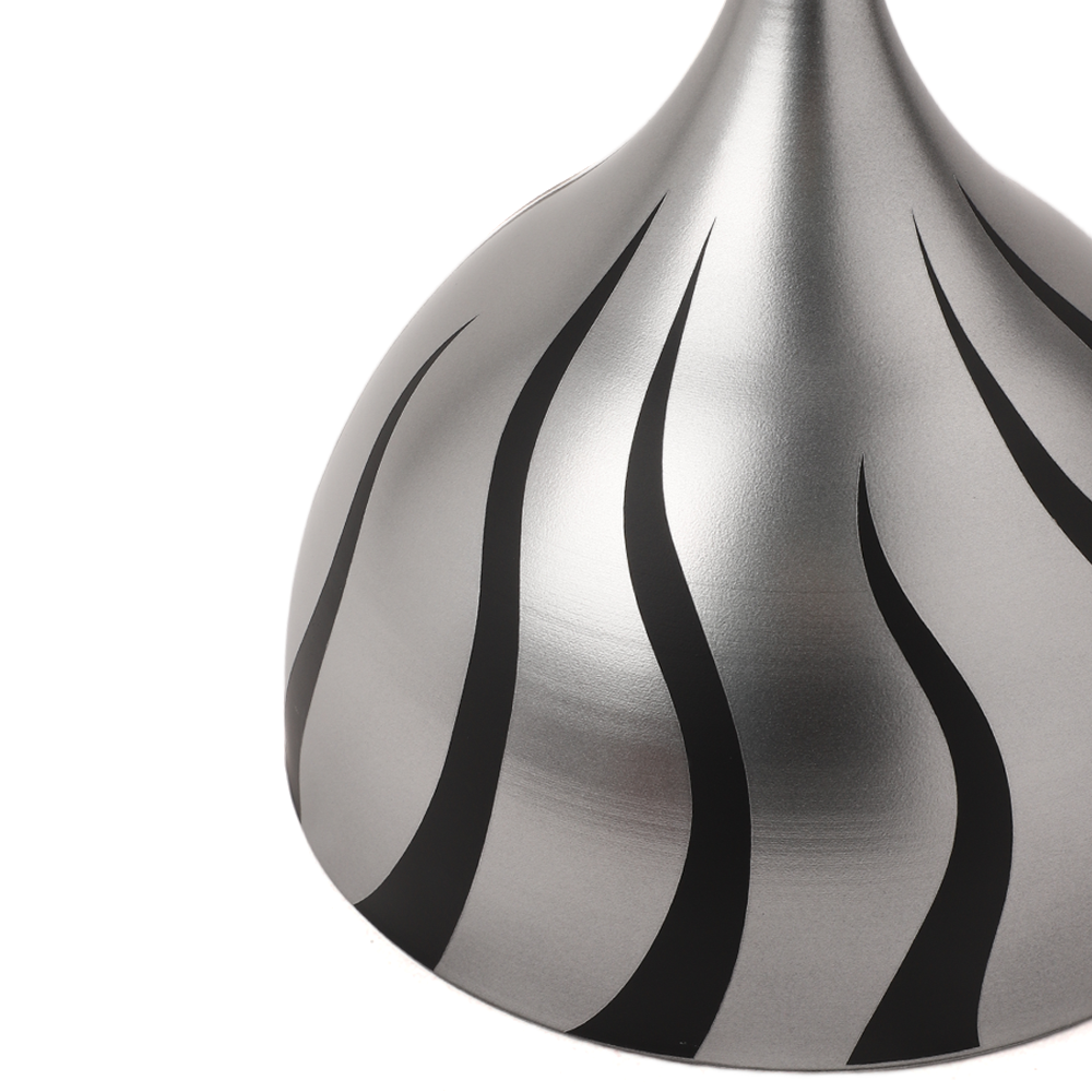 Modern Metallic Side Table - Marble Texture