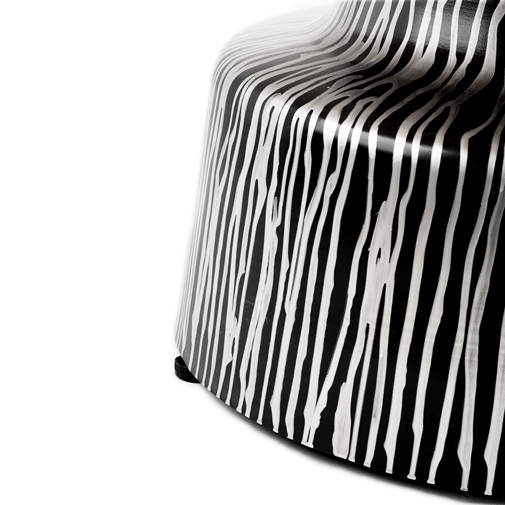 Modern Art Coffee Table - Black and White