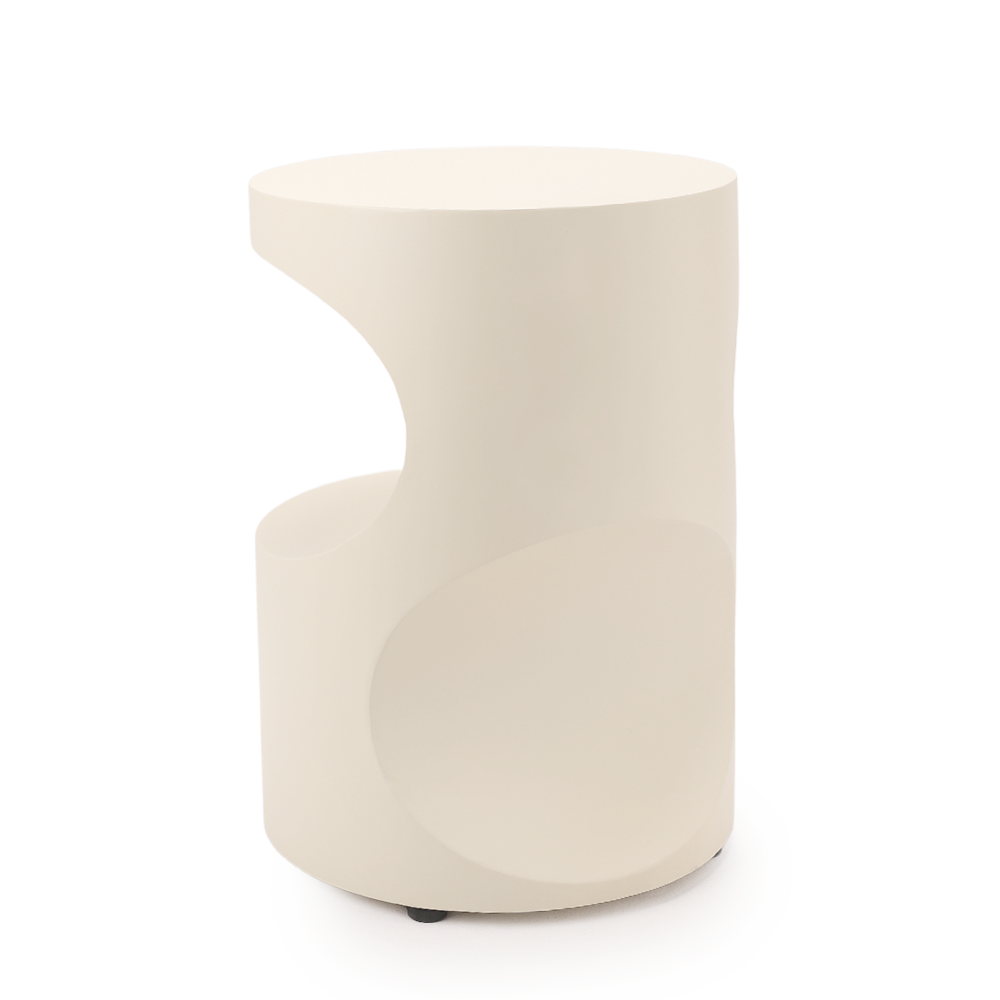 Modern minimalist side table-Off White