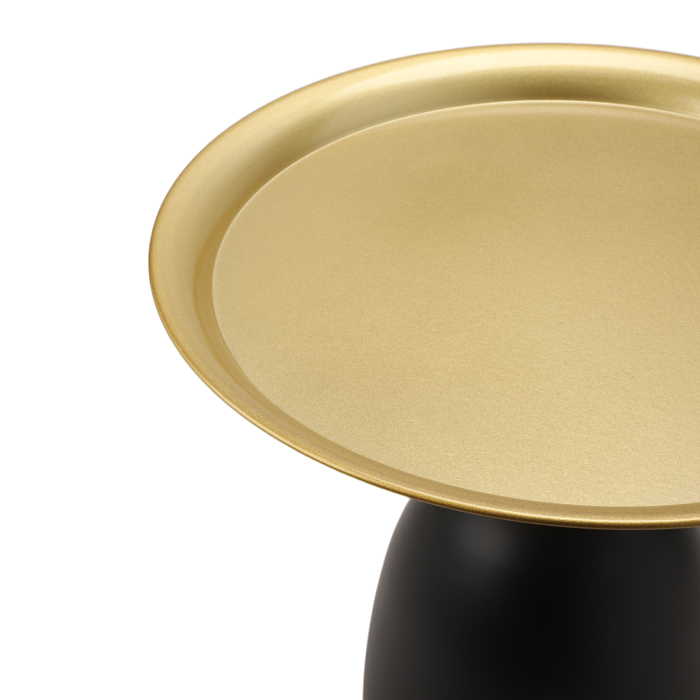 Black-Gold Glam | Coffee Table | Unique Lacquered Iron Coating