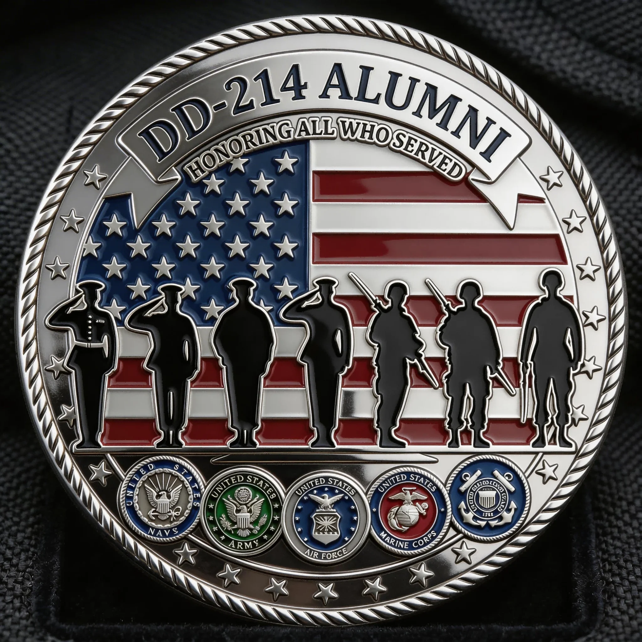 ⚡️Last Day 49% OFF - DD-214 Veteran Pride Challenge Coin 🇺🇸🪙🦅