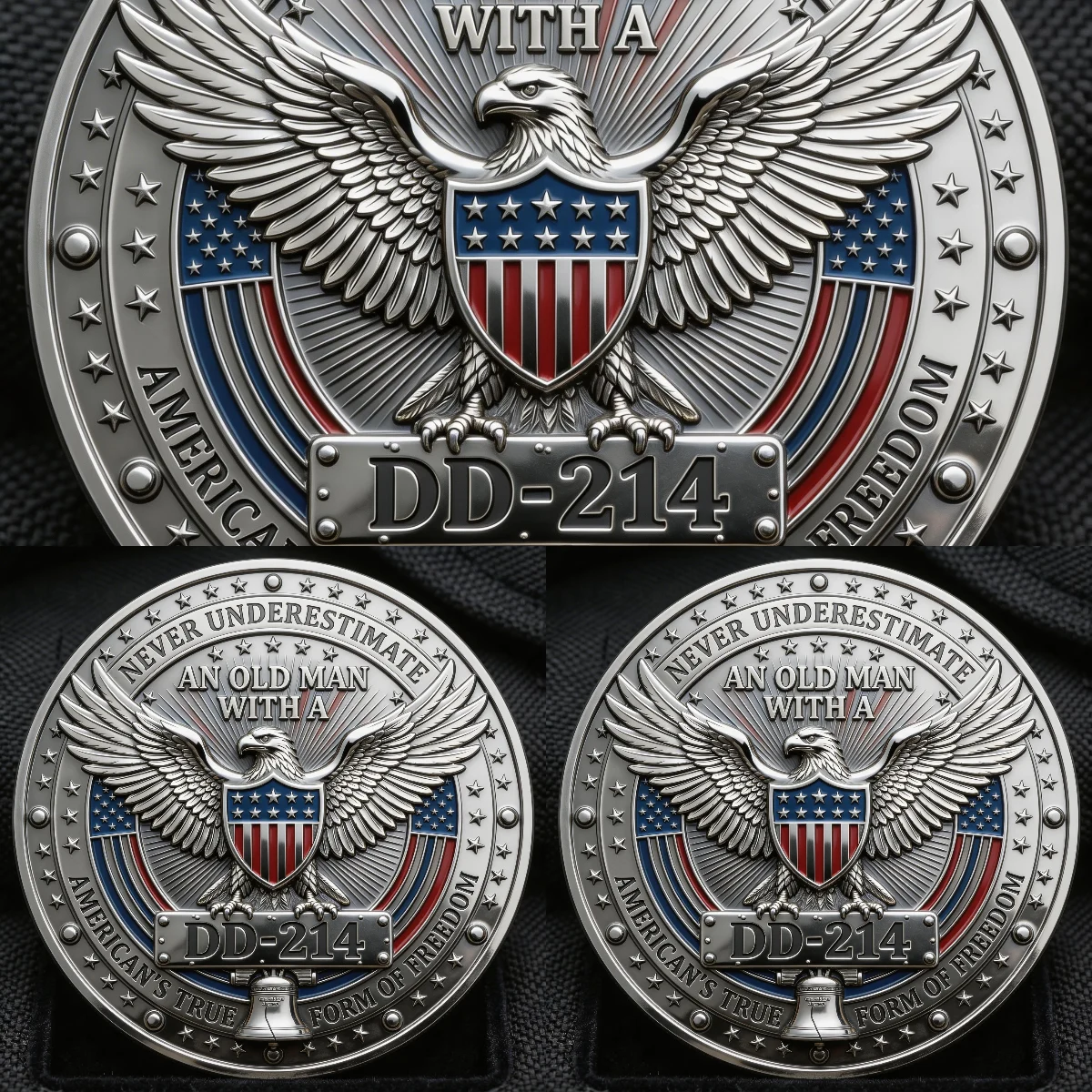 ⚡️Last Day 49% OFF - DD-214 Veteran Pride Challenge Coin 🇺🇸🪙🦅