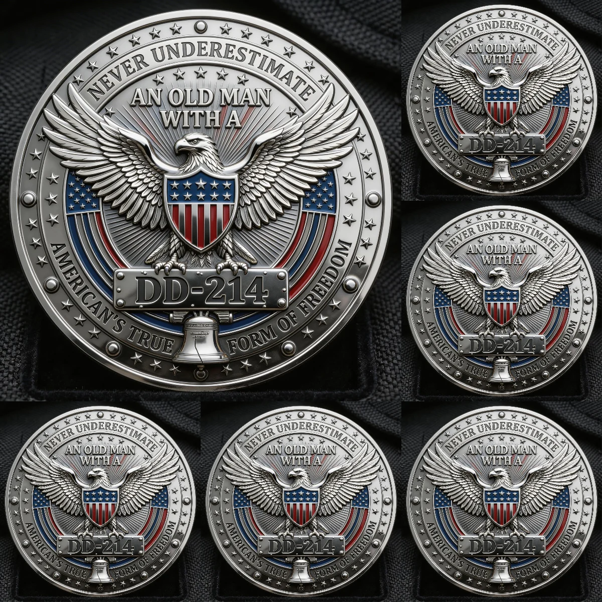 ⚡️Last Day 49% OFF - DD-214 Veteran Pride Challenge Coin 🇺🇸🪙🦅