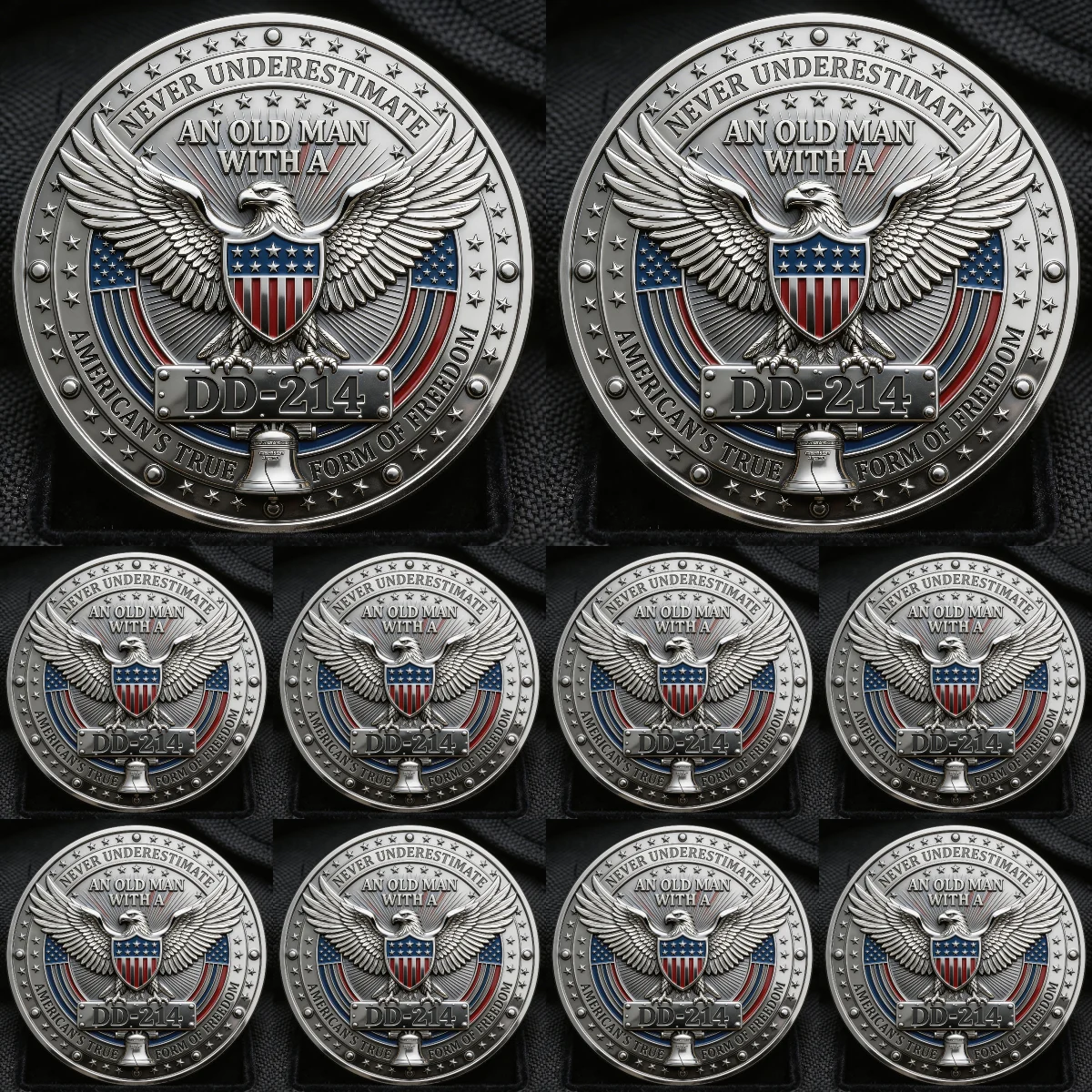 ⚡️Last Day 49% OFF - DD-214 Veteran Pride Challenge Coin 🇺🇸🪙🦅