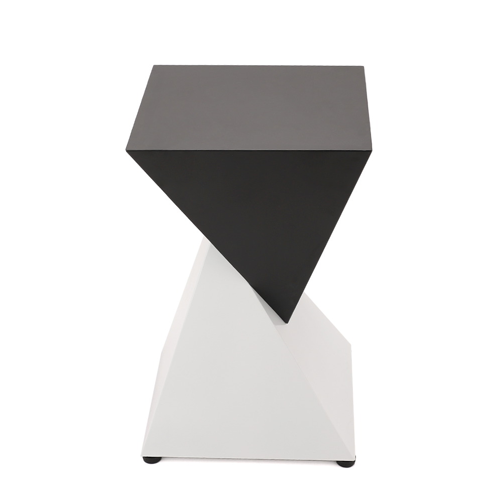 Dual Utopia – Sharp Edge| End Table |Special Lacquered Iron Finish
