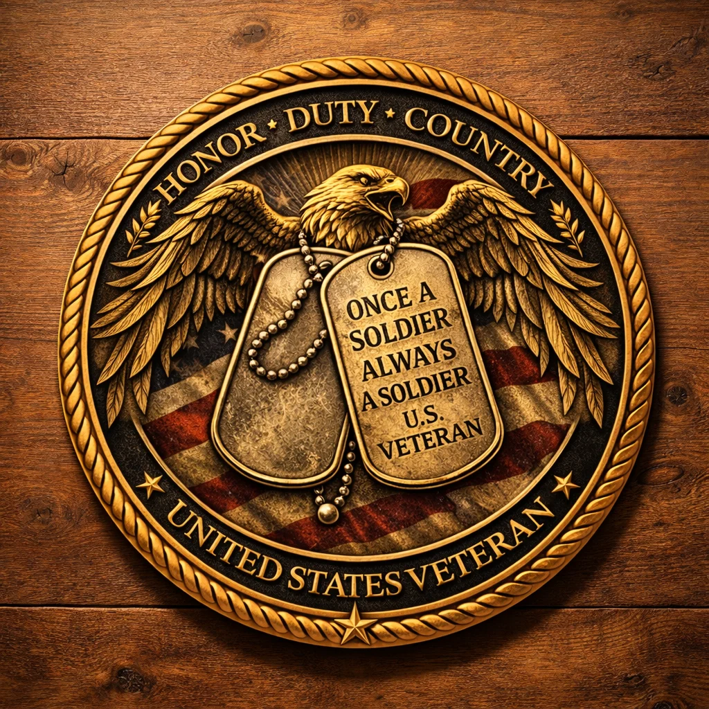 ⚡️Last Day 60% OFF🔥"Just In Case Washington Calls" Veteran Challenge Coin – Once A Soldier Always A Soldier