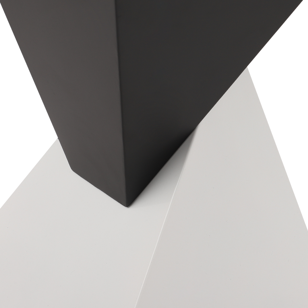 Dual Utopia – Sharp Edge| End Table |Special Lacquered Iron Finish