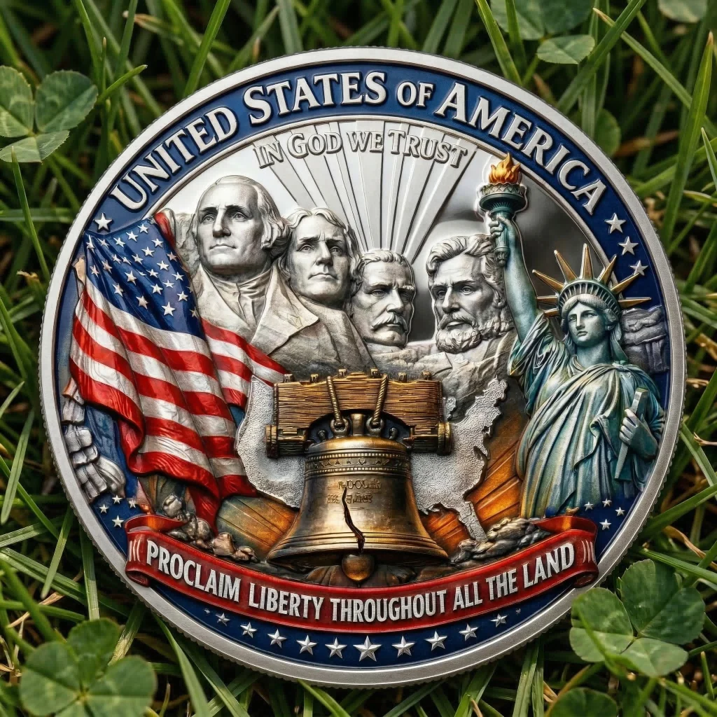 ⚡️Last Day 49% OFF - 🇺🇸America 250th Anniversary Patriotic Challenge Coin 🇺🇸🪙✨