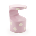 Modern minimalist side table-Pink + Spots
