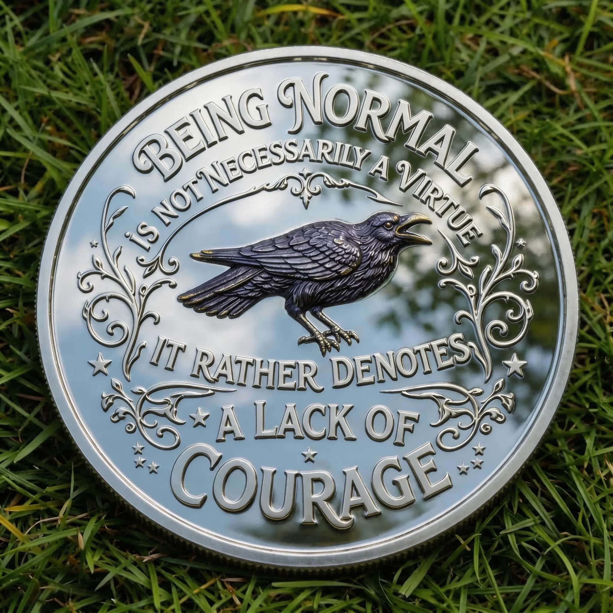 ⚡️Last Day 49% OFF - Being Different Courage Challenge Coin 🪙🦩🖤