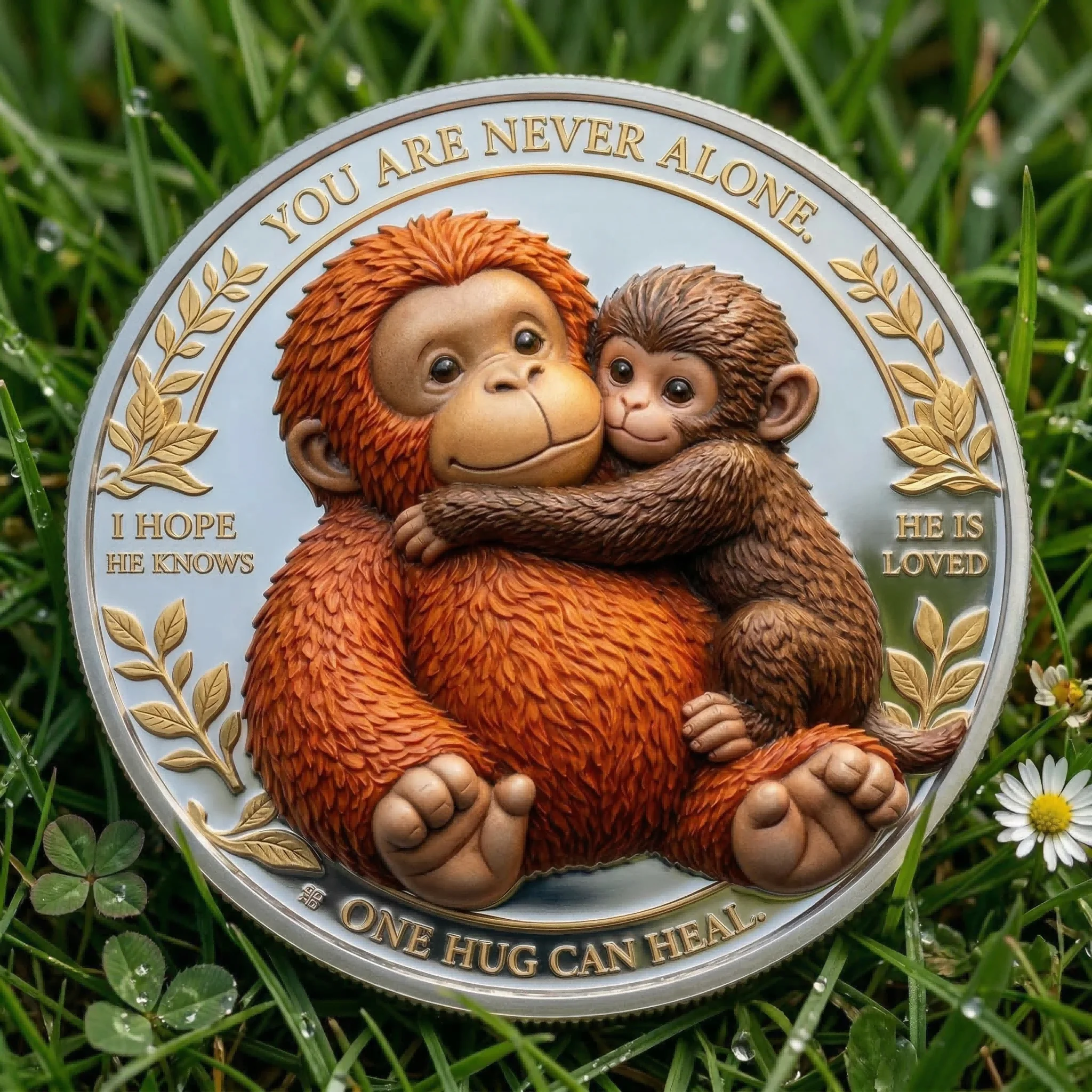 🏆Last Day 60% OFF - Team Punch Hope Commemorative Coin 🐒🪙💛